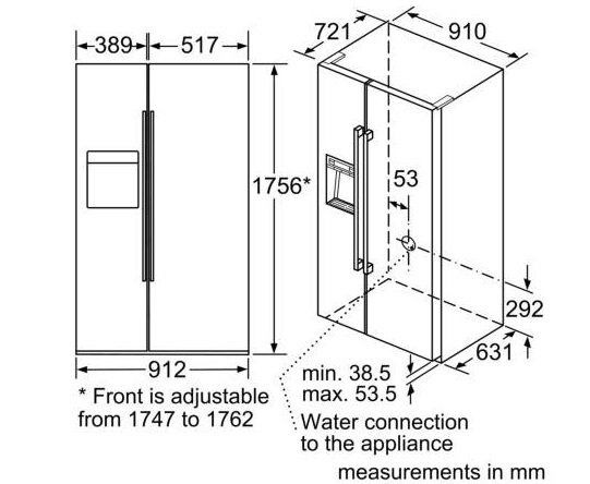 6cbpy9dpyi tủ lạnh thông minh Bosch KAD92SB30 2 cánh