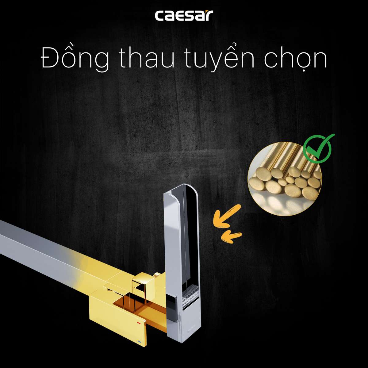 Combo Bồn Tắm Kèm Vòi CAESAR AT0770 + AS689C Đặt Sàn 1.75M - Ảnh 7