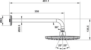 ban-ve-bat-sen-hafele-485 Bản vẽ bát sen gắn tường Hafele 485.60.700 màu đen