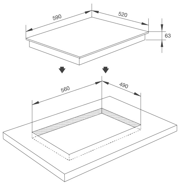 ban-ve-bep-tu-malloaca-mi594 Bản vẽ kỹ thuật bếp Malloca Linear MI 594 điện từ