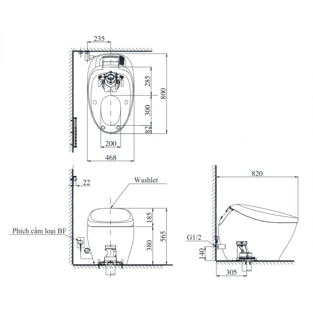 Bồn Cầu Neorest TOTO CS900KVT#NW1/T53P100VR NX I Thông Minh - Ảnh 2