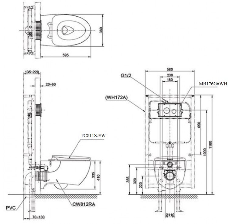 ban-ve-bon-cau-toto-cw812ra-tc811sj-w-wh172a-mb176g-wh Bản vẽ xí bệt TOTO CW812RA TC811SJ WH172A MB176G