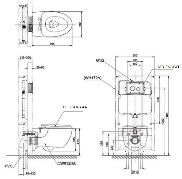 ban-ve-bon-cau-toto-cw812ra-tcf23410aaa-wh172a-mb176g-wh Bản vẽ xí bệt TOTO CW812RA TCF23410AAA WH172A MB176G