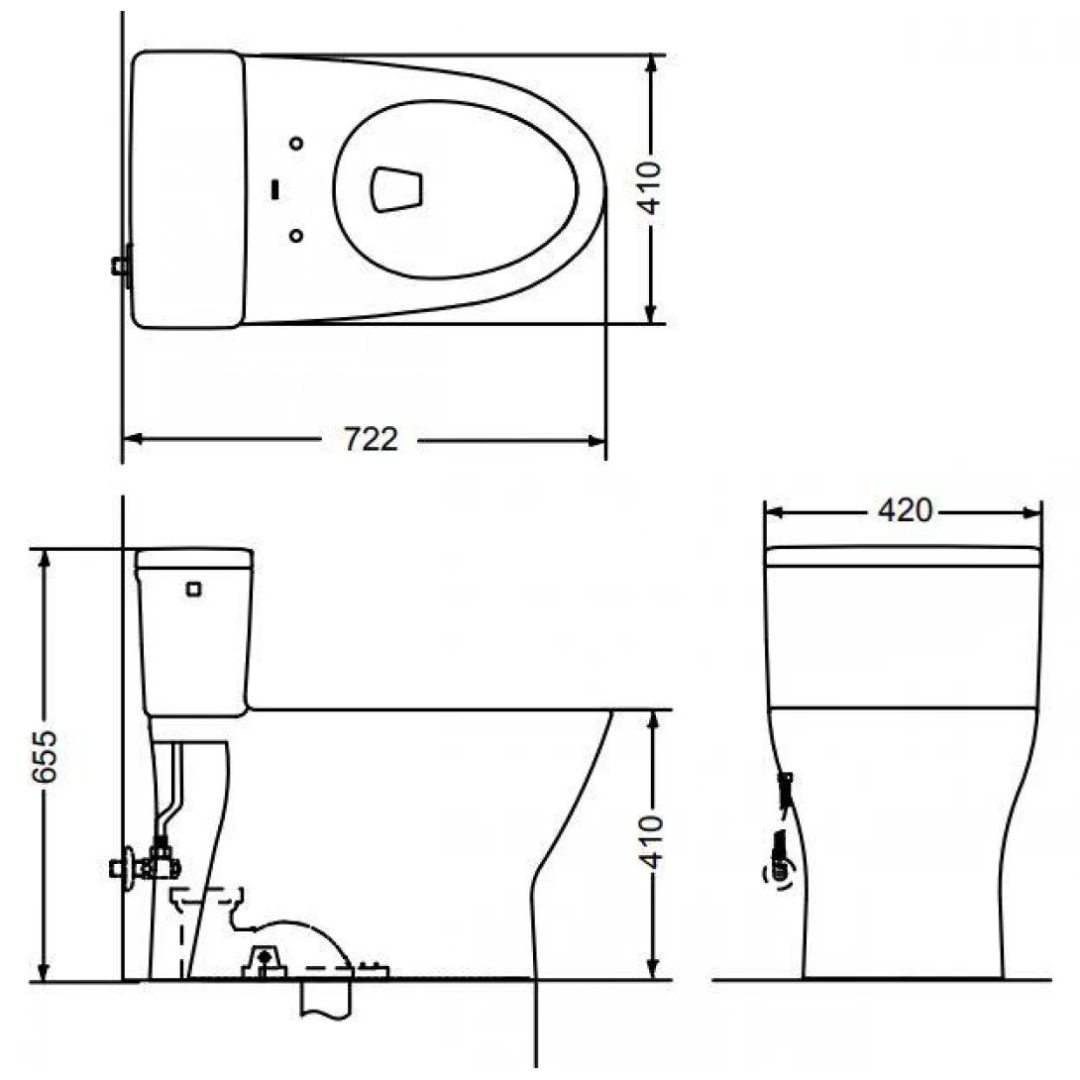 ban-ve-bon-cau-toto-ms188vkw23-t53p100vr Bản vẽ kích thước bàn cầu điện tử TOTO CW188V nắp TCF47360GAA