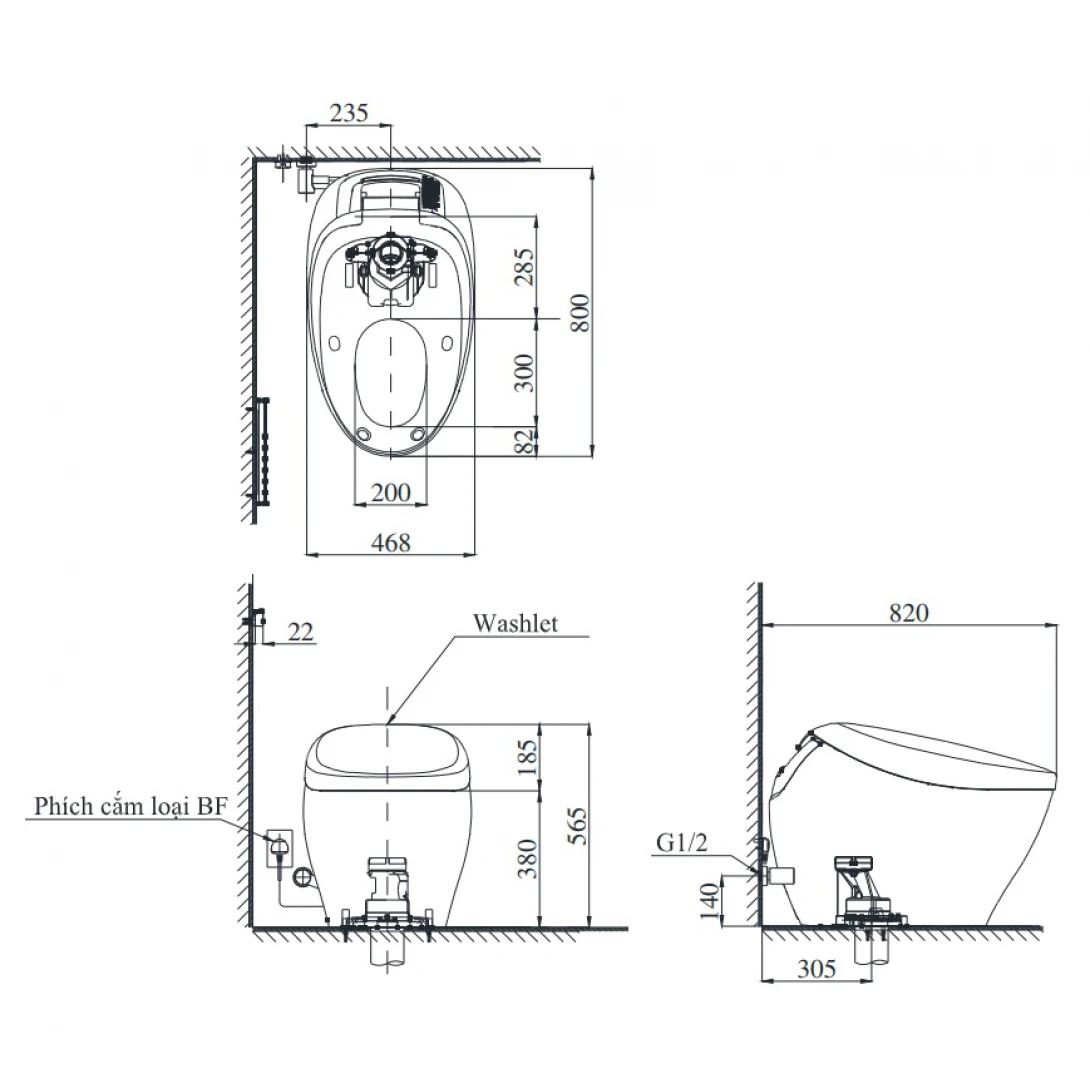 Bồn Cầu Thông Minh TOTO CS901VT#NW1/T53P100VR Neorest NX II - Ảnh 2