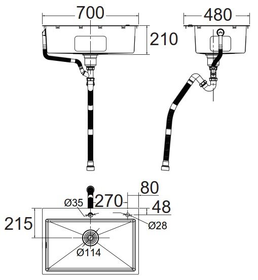 ban-ve-chau-rua-chen-bat-american-standard-ffasx121 Bản vẽ chậu bếp FFASX121 American Standard