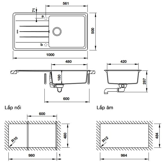 ban-ve-chau-rua-chen-hafele-antonious-hs-gsd10050 chậu rửa chén Hafele HS-GSD10050 570.32.830