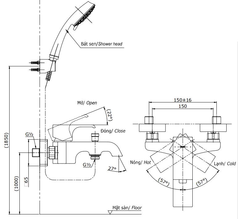 ban-ve-sen-tam-toto-tbg08302v-dgh104zr Bản vẽ bộ vòi sen TBG08302V+DGH104ZR TOTO