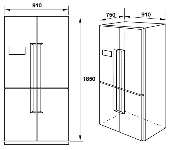 ban-ve-tu-lanh-hafele-hf-sbsib Tính năng tủ lạnh HF-SBSIB Hafele 539.16.230 độc lập