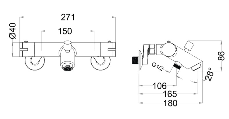 ban-ve-voi-sen-nhiet-do-caesar-ts617 Bản vẽ kỹ thuật vòi sen nhiệt độ caesar TS 617