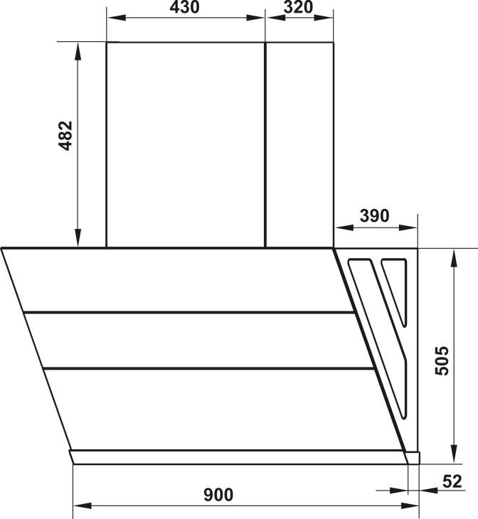 hafele-may-hut-mui-538 Bản vẽ kích thước máy hút mùi HCH902WC 538.81.742 Hafele