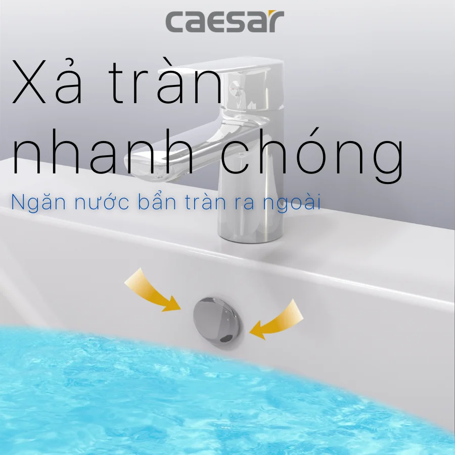 Chậu Rửa Lavabo Caesar L2365 Treo Tường 600x480 mm - Ảnh 6