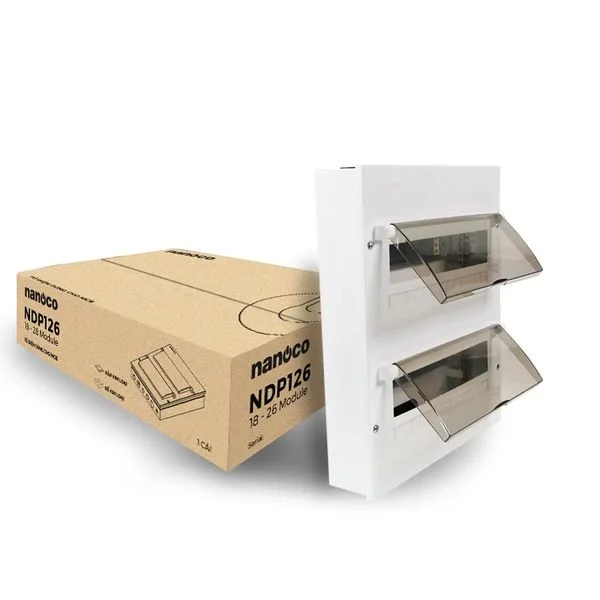 Nanoco - Tủ Điện Âm Tường 18-26 Đường Mặt - Đế Kim Loại | NDP126 - Ảnh 2