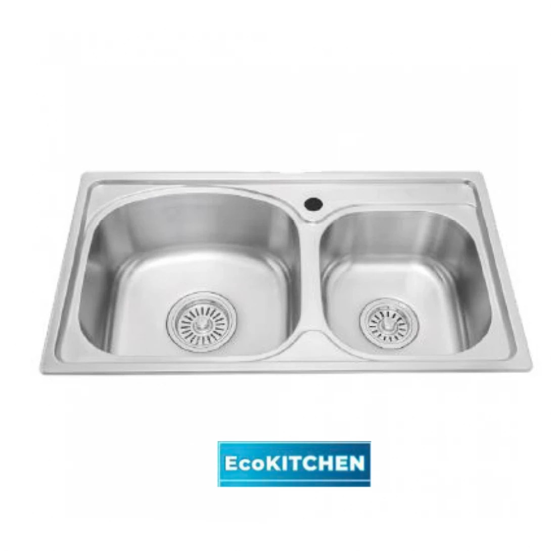 Bồn Rửa Chén Malloca MS 1011P Inox 304 Hai Hộc