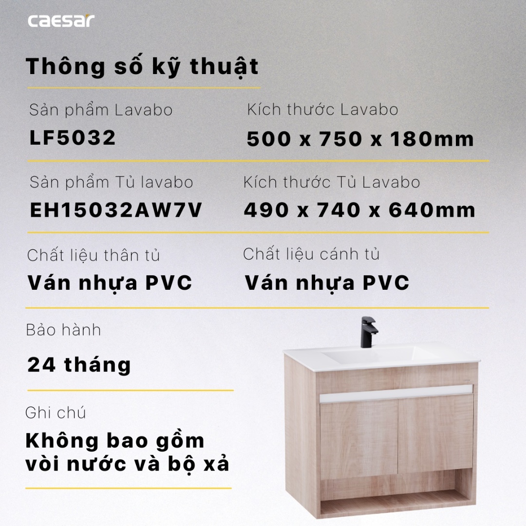 thong-so-bo-tu-lavabo-caesar-lf5032-eh15032aw7v Thông số chậu Caesar LF5032 EH15032AW7V treo tường