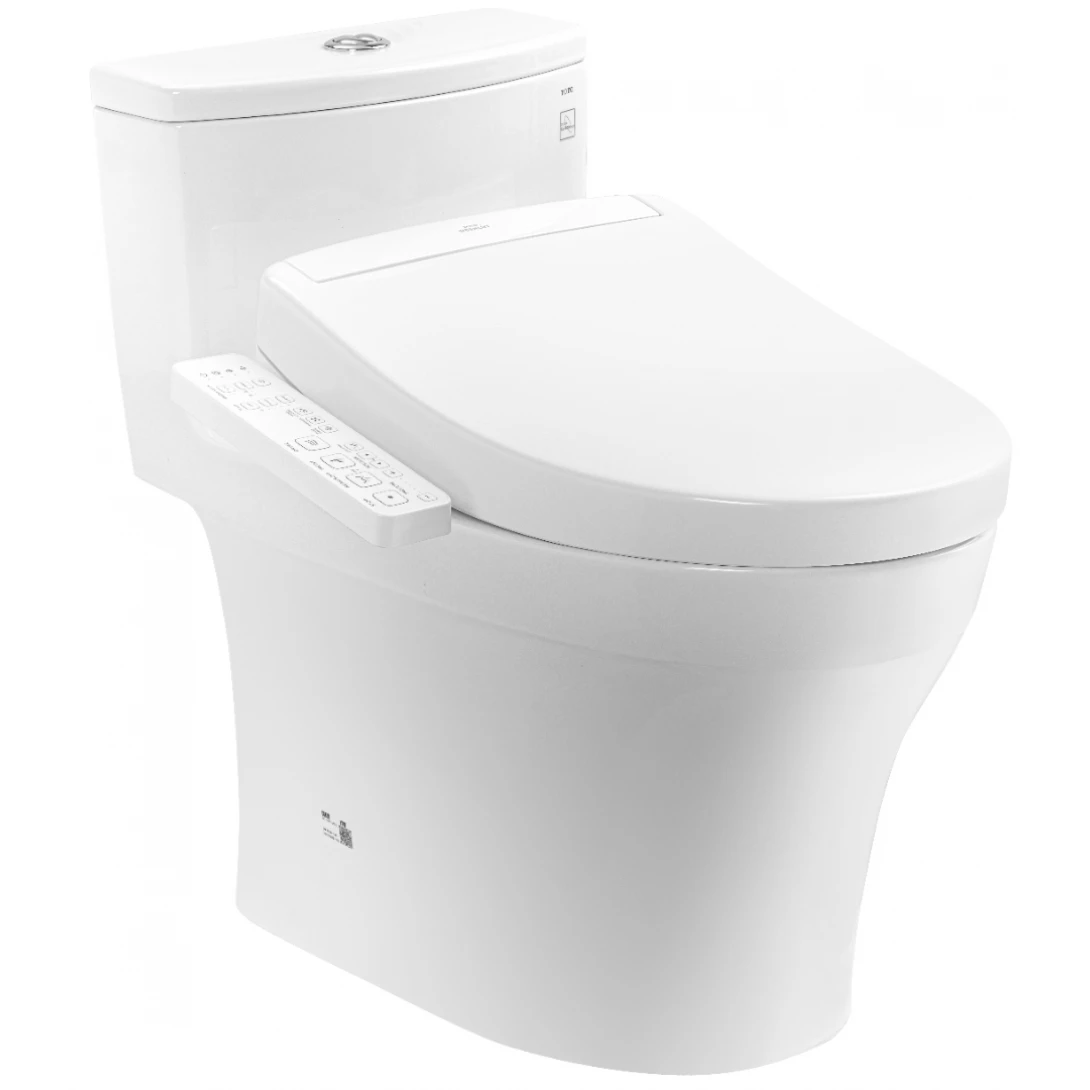 Bồn Cầu Điện Tử TOTO MS885CDW24#XW Nắp Rửa Washlet TCF33461GAA S2 Giấu Dây