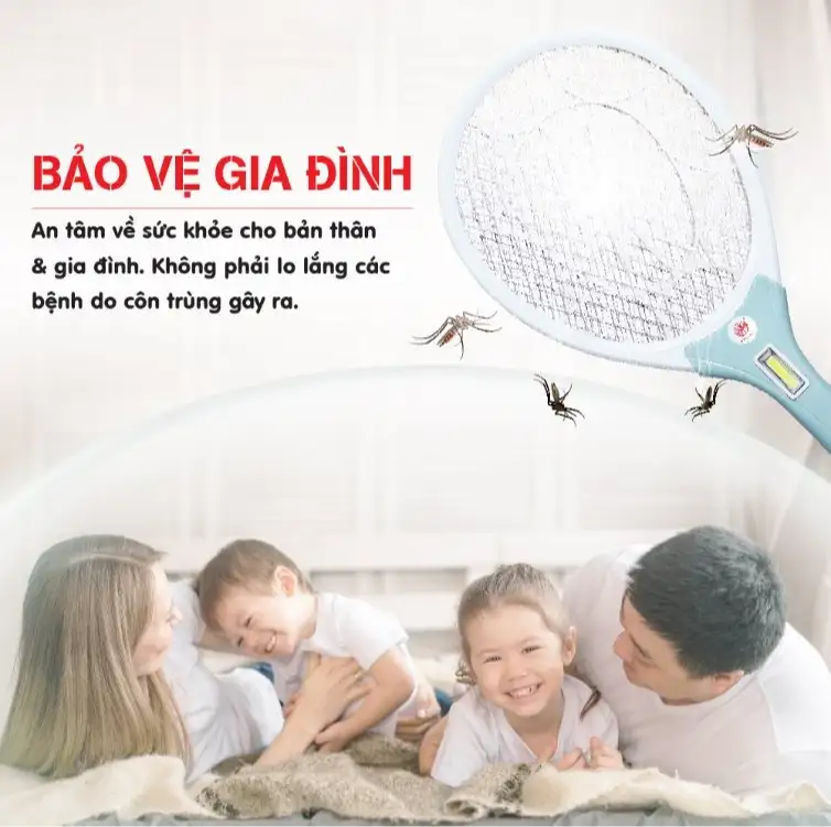 Vợt Muỗi Akimi Cao Cấp - Nhỏ Gọn, Tiện Lợi, Diệt Muỗi Nhanh Chóng - Ảnh 3
