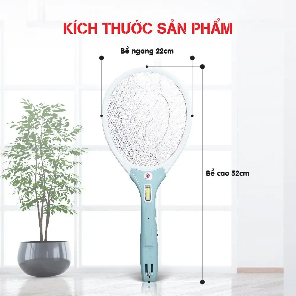 Vợt Muỗi Akimi Cao Cấp - Nhỏ Gọn, Tiện Lợi, Diệt Muỗi Nhanh Chóng