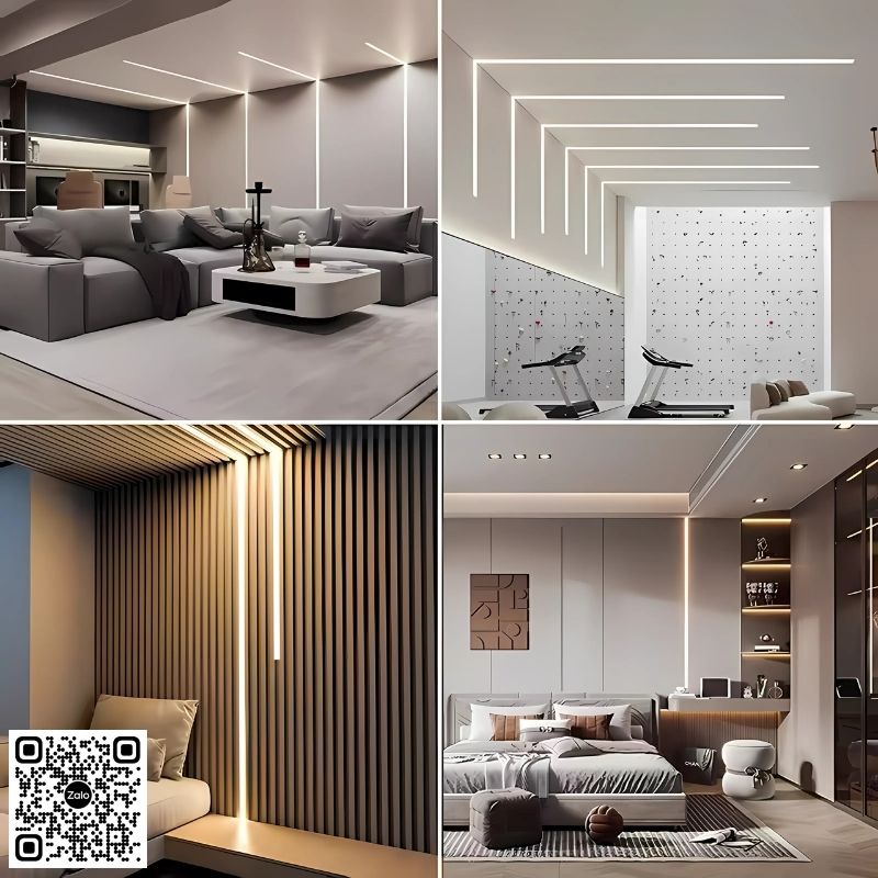 Thanh Nhôm Giấu Viền Dài 1m5 | A20-2D