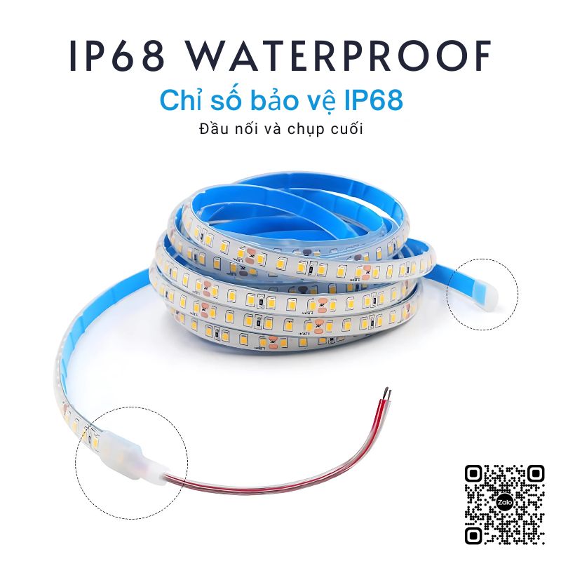 Led dây DC 12V IP68 14.4W/m (Cuộn 5m - dùng ngoài trời) | AKST-1214IP68