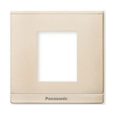 Panasonic Moderva - Mặt Vuông Dùng Cho 2 Thiết Bị Màu Vàng Ánh Kim | WMFV7812MYZ