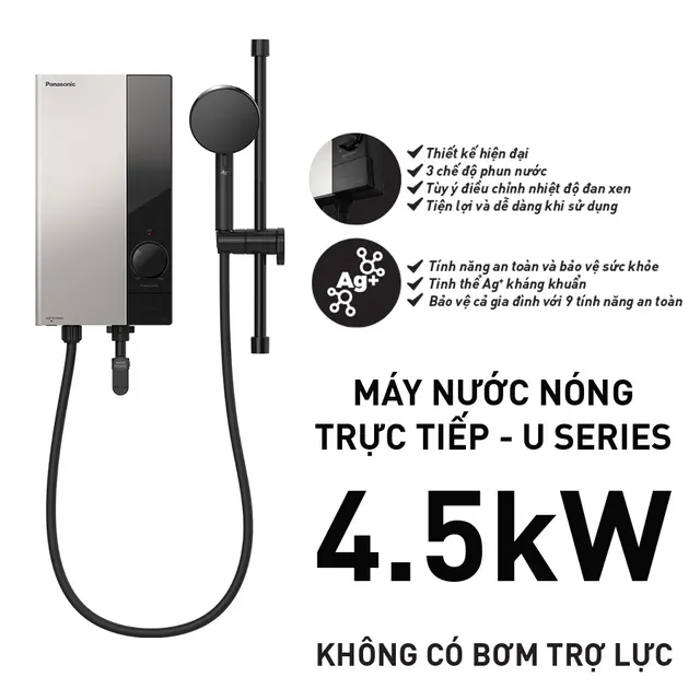 Panasonic - Máy Nước Nóng Không Trợ Lực | DH-4US1VS - Ảnh 5