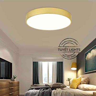 Đèn Ốp Nổi Tròn Viền Vàng 16W D120 | MSS-591 Euroto - Ảnh 4