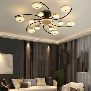 ADR- Đèn Ốp Trần Hiện Đại Thân Vàng Ø1000 | ĐT-H286/12