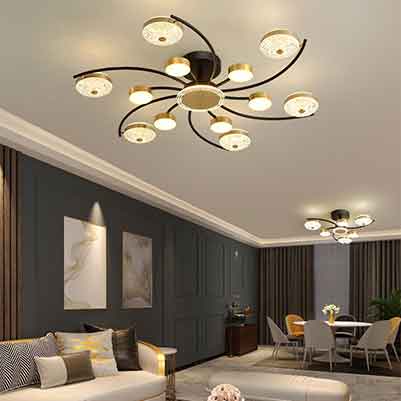 ADR- Đèn Ốp Trần Hiện Đại Thân Vàng Ø1000 | ĐT-H286/12 - Ảnh 3