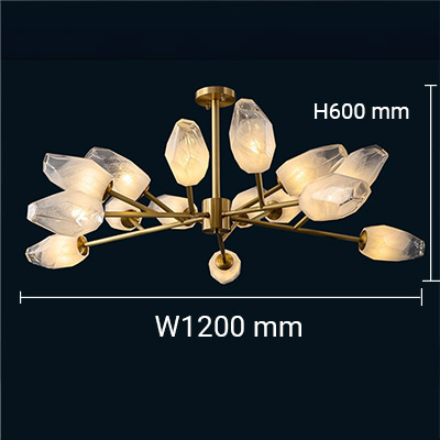 Đèn Chùm Hiện Đại Firework W1200 | EUCH-020.A EURO - Ảnh 6