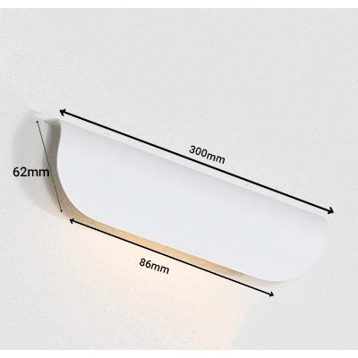 Đèn Tường Vách Ngang Thân Trắng | TE-026 IP65 EURO - Ảnh 2
