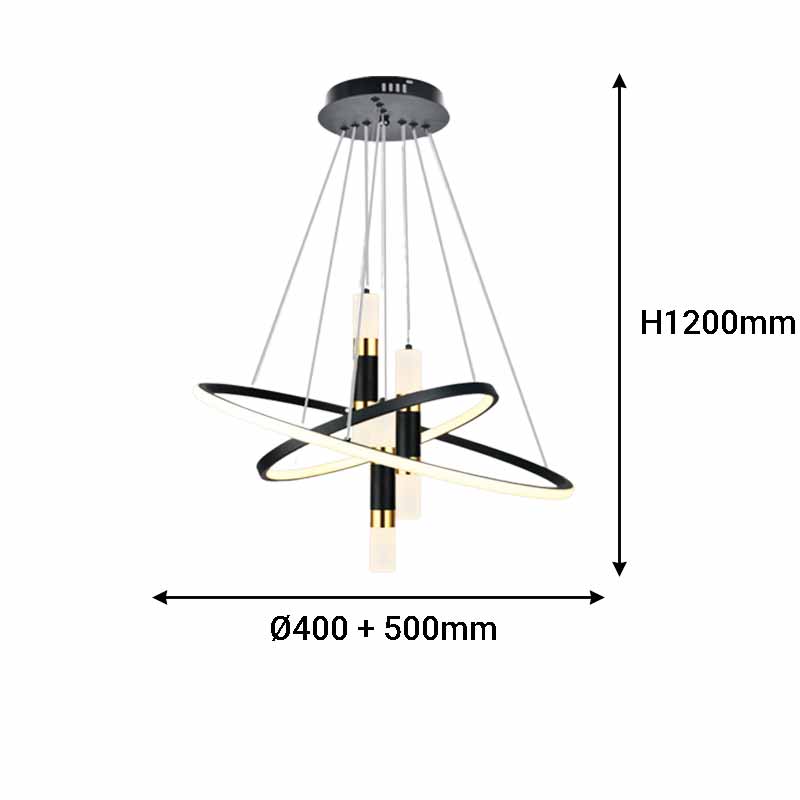 ADR- Đèn Thả Hiện Đại Ø400 Ø500 | TL-9027BK - Ảnh 6