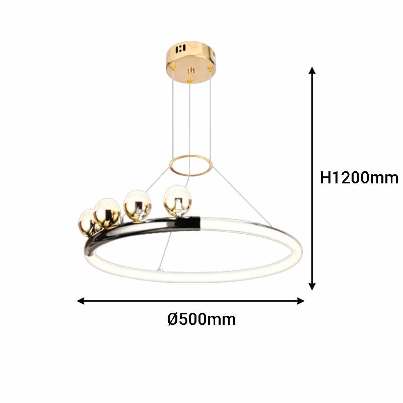 ADR- Đèn Thả Hiện Đại Ø500 | TL-2222/500+4 - Ảnh 2