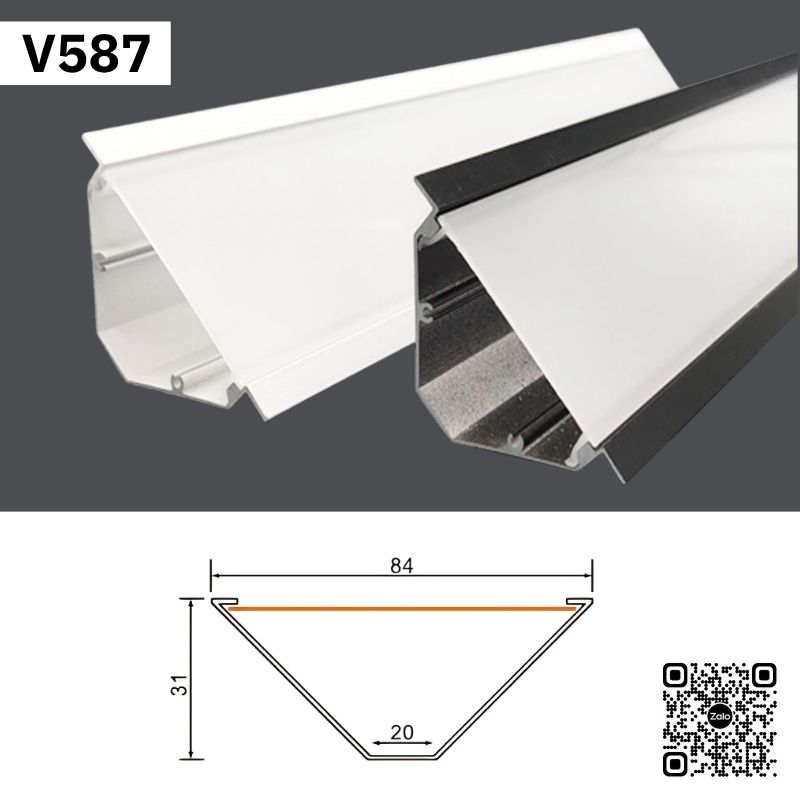 Thanh Nhôm LED Lắp Âm Loại Dày - Dài 2m | A605 - Ảnh 8