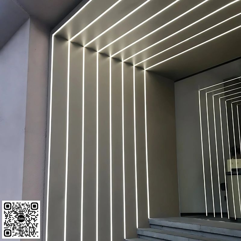 Thanh Nhôm LED Gắn Âm Loại Dày - Dài 3m| A7635