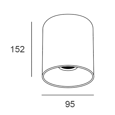 CSM - Đèn Lon Nổi Eris Celling Light 20W Dimmer Triac - Ảnh 2