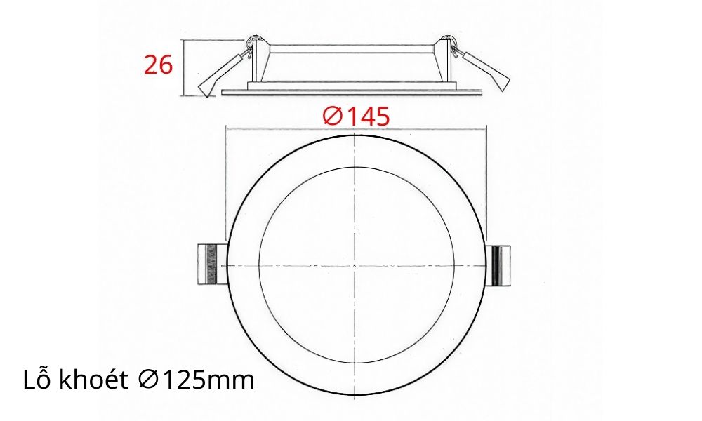Đèn LED Âm Trần Panasonic Neo Slim 2G NNP73478A 12W | Đơn sắc - Ảnh 3
