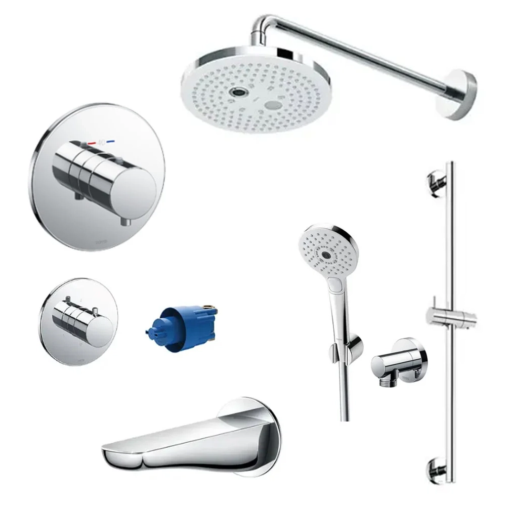 Sen Tắm TOTO TBV01406B TBV01102B TBW01004A TBW01010A TBW01016B Âm Tường 3 Đường Nước