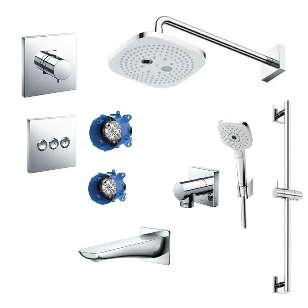 Sen Tắm TOTO TBV02402B TBV02105B TBW02004A TBW02006V TBW01015B TBG02001B Âm Tường 3 Đường Nước