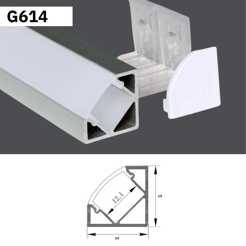 Thanh Nhôm Định Hình Lắp Góc 2 Mét | G614