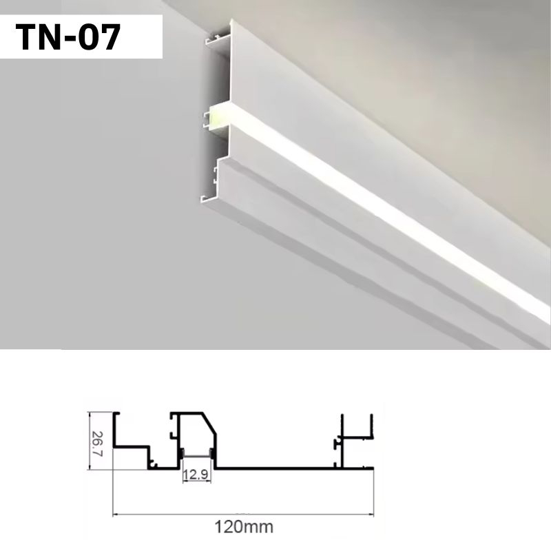 Thanh Nhôm Phào Chỉ Hắt Trần Lắp Nổi 3m | TN-07
