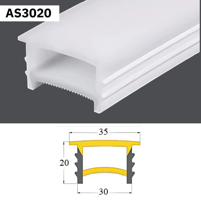 Thanh Silicon Uốn Dẻo Gắn Âm| AS3020