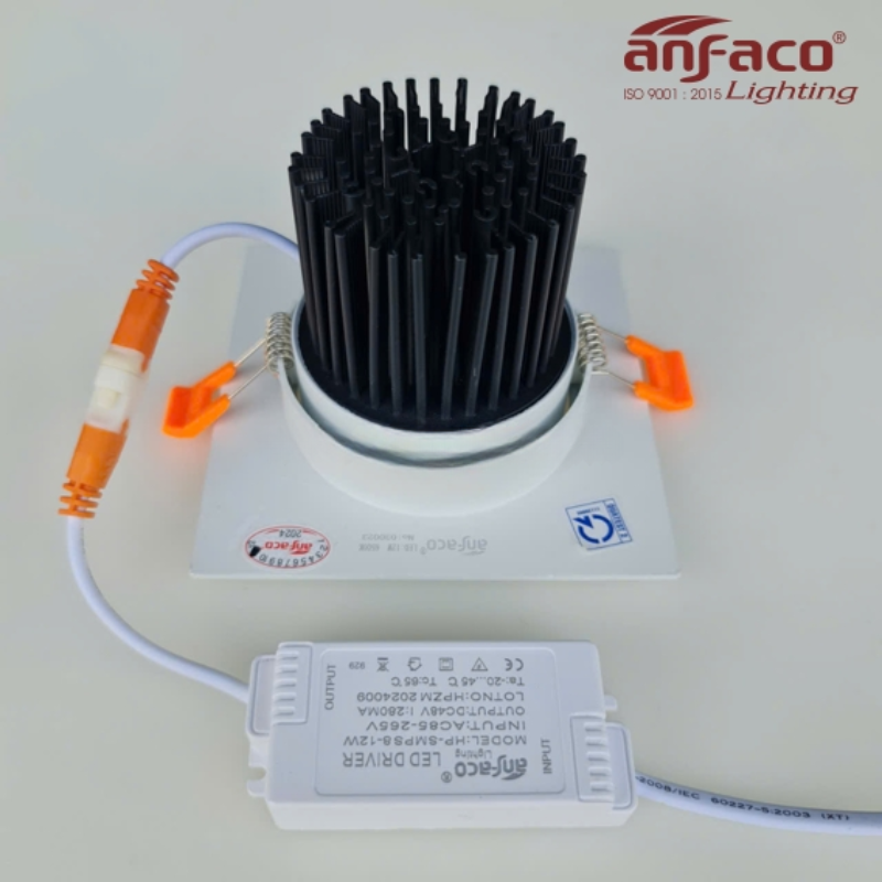Bridgelux - Âm Trần Vuông Spotlight 12W Góc Chiếu 24° | AFC 767/1 - Ảnh 5