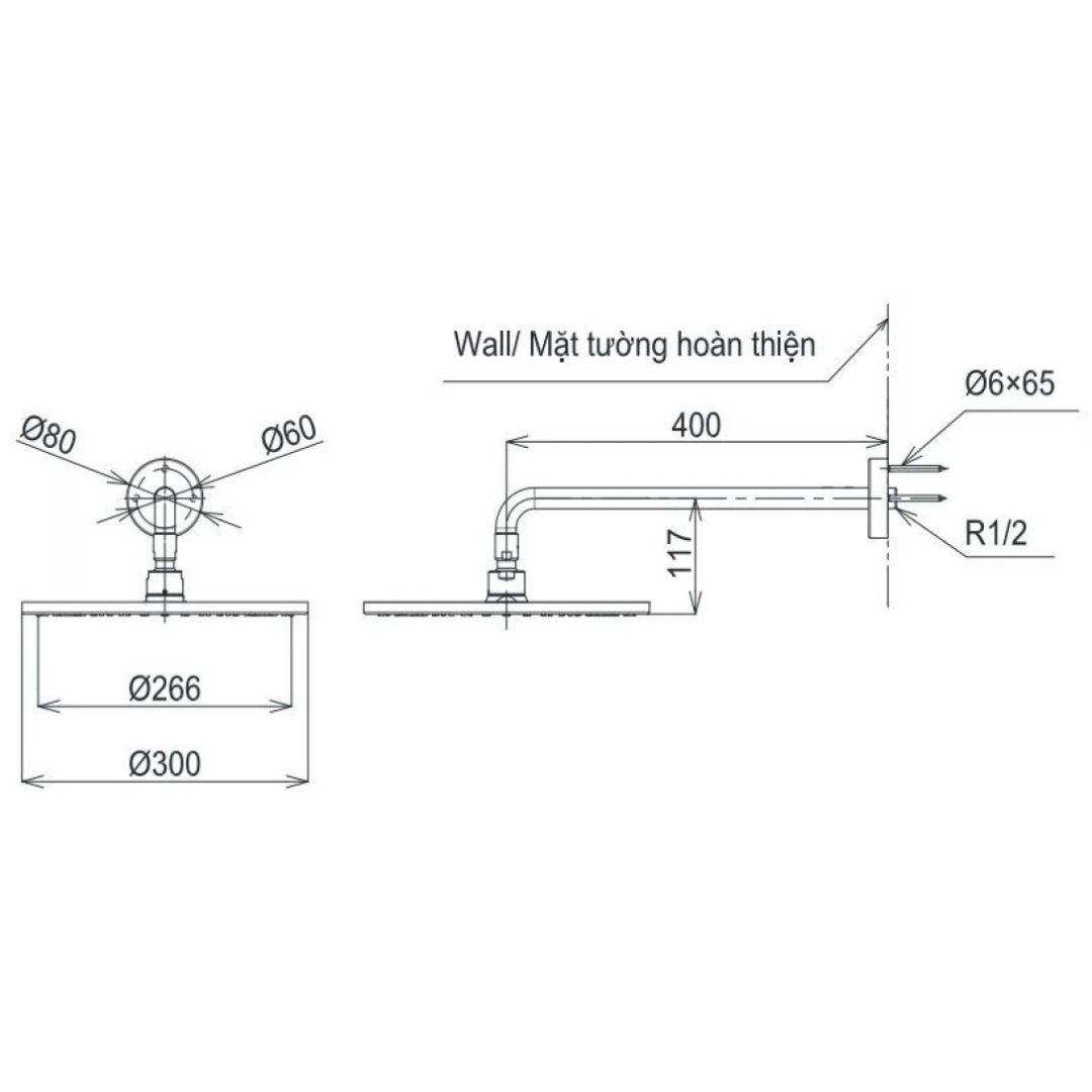 ban-ve-bat-sen-toto-tbw07003a-bfg Bản vẽ bát sen tắm TBW 07003A BFG TOTO gắn tường 300 mm