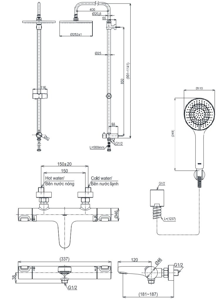 ban-ve-bo-sen-cay-toto-tbv09400v-tbw13020v-tbw09010v Bản vẽ sen cây nhiệt độ Toto TBV09400V TBW13020V TBW09010V
