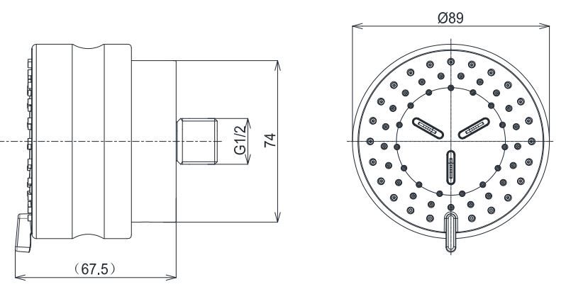 ban-ve-dau-phun-sen-am-tuong-toto-tbw07017a Bản vẽ kích thước đầu phun sen tắm TBW07017A âm tường