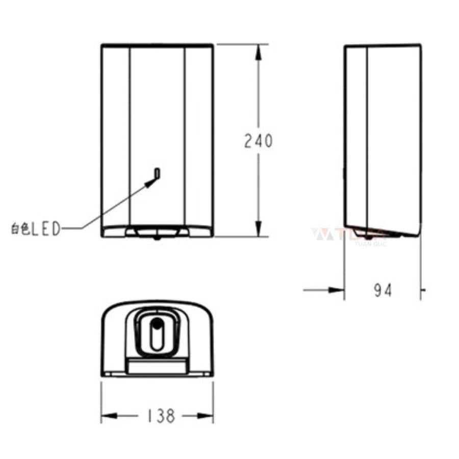 ban-ve-hop-dung-xa-phong-american-standard-1072689990-tdm Bảnvẽ kỹ thuật bình đựng xà phòng 1072689990 American Standard