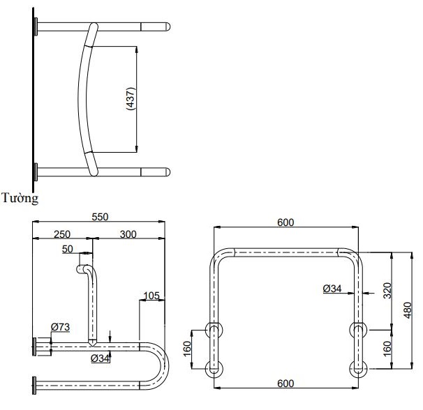 ban-ve-thanh-vin-toto-t114u2r-mla-t110d3r-x4 Bản vẽ thanh vịn T114CU2R#MLA TOTO
