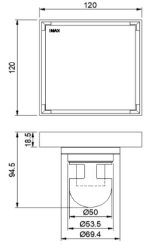 ban-ve-thoat-san-inax-fdv-12f Bản vẽ kích thước thoát sàn INAX FDV 12F