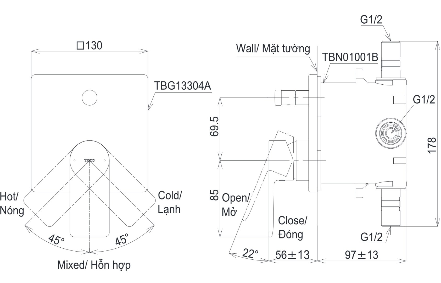 ban-ve-toto-tbg13304a-tbn01001b Bản vẽ kích thước van âm tường Toto TBG13304A/TBN01001B